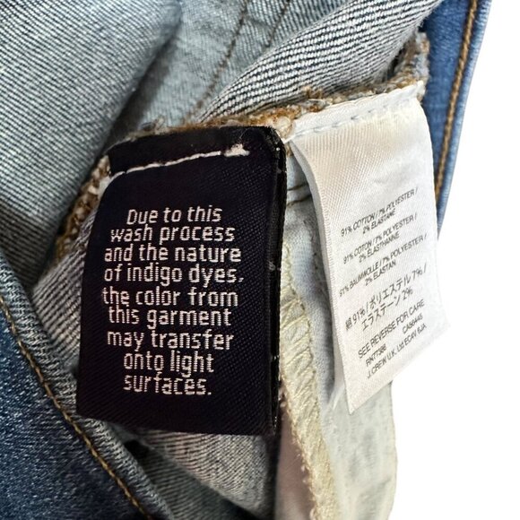 J. Crew Denim Cutoff Jean Shorts‎ Frayed Hem Blue Women's Size 27 - Picture 6 of 6